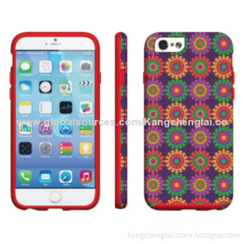 Detachable 2 Pieces Cases for iPhone 6, with Water-transfer, Allows Full Control on Cellphone